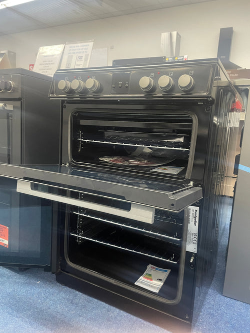 Montpellier MDOC60FK - Black 4 Zone Electric Cooker - A/A energy - Display