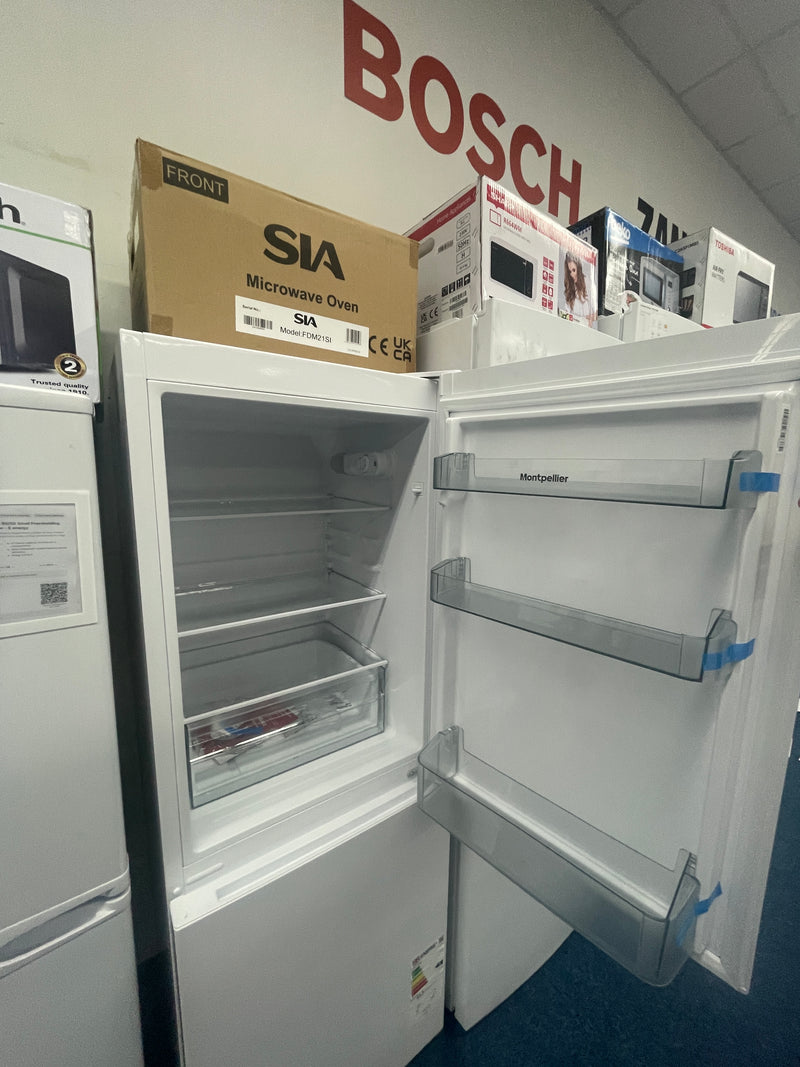 Montpellier MFF155EW - White Freestanding 60/40 Frost Free Fridge Freezer - E energy - Display