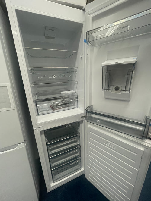 Montpellier MFF183EWWD - White 50/50 Frost Free Fridge Freezer with Water Dispenser - 173L - E energy - Display