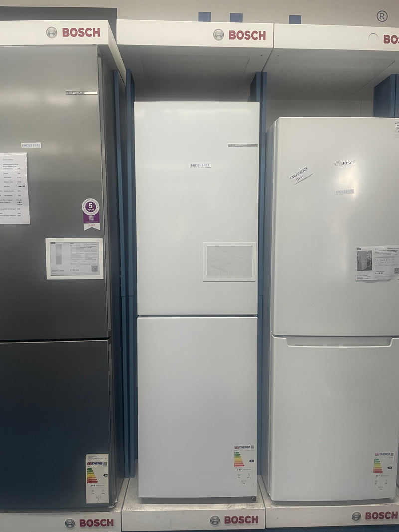 Bosch Series 2 KGN27NWEAG - White Freestanding Frost Free Fridge Freezer - E energy - Display