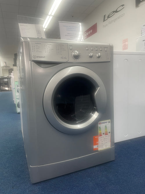 Indesit IWDC 65125 S UK N - Silver 6KG/5KG Washer Dryer - 1200 RPM - F energy - Display