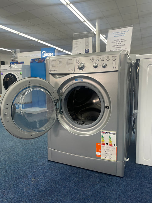Indesit IWDC 65125 S UK N - Silver 6KG/5KG Washer Dryer - 1200 RPM - F energy - Display