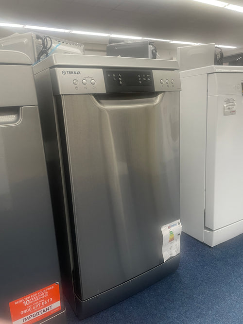 Teknix TFD455S - Stainless steel Freestanding Dishwasher - E energy - Display