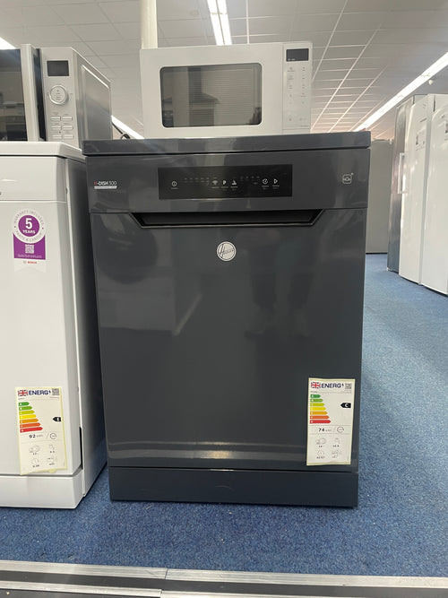 Hoover HF 4C7L0A-80 - Antracite 14 Place Dishwasher - Freestanding - Energy Class C - Display