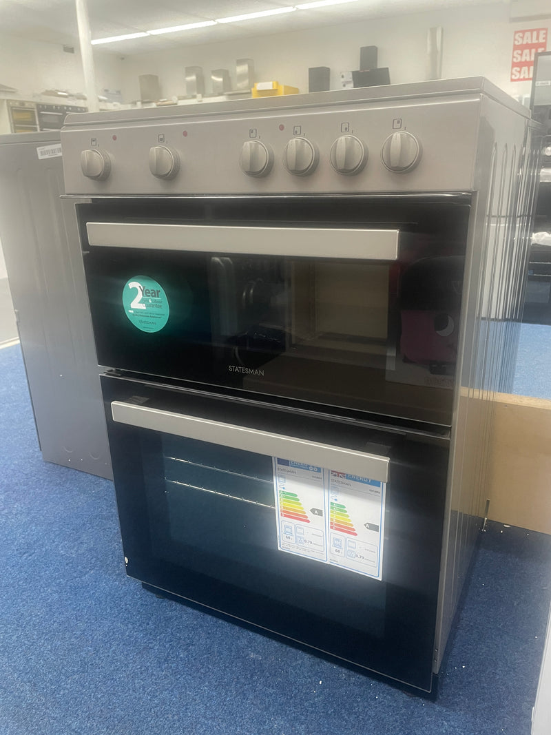 Statesman EDC60S2 - Silver 4 Zone Electric Cooker - A energy - Display