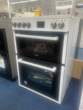 Teknix TKED64W Brand - White Ceramic Cooker - Double Oven, 60cm - A energy - Display