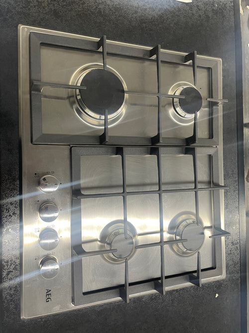 AEG HGB64200SM - Stainless steel 4 Zone Gas Hob - Display