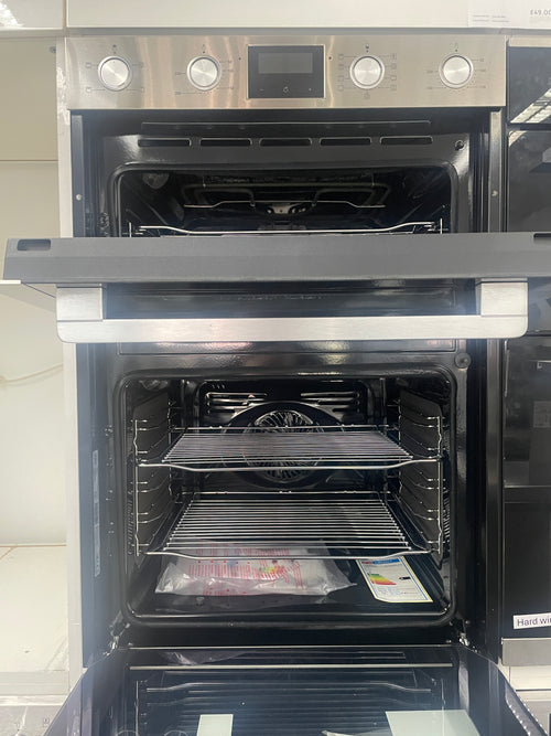 Belling BI903MFC STA 444411402 - Stainless steel Built in Electric Double Oven - Catalytic cleaning - A energy - Display