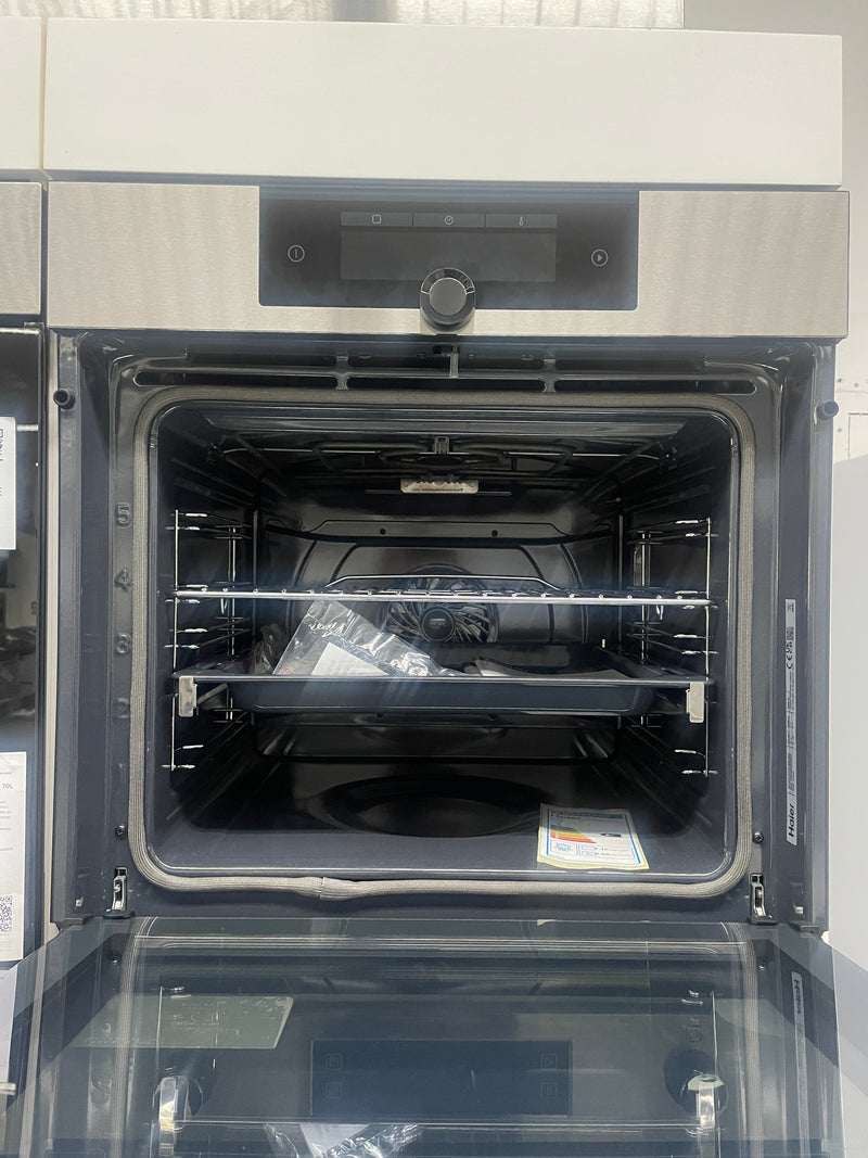 Haier HWO60SM2F9XH Series 2 - Stainless Steel Single Oven - 68L Capacity - Wifi Connected - A+ Energy Rating - DISPLAY