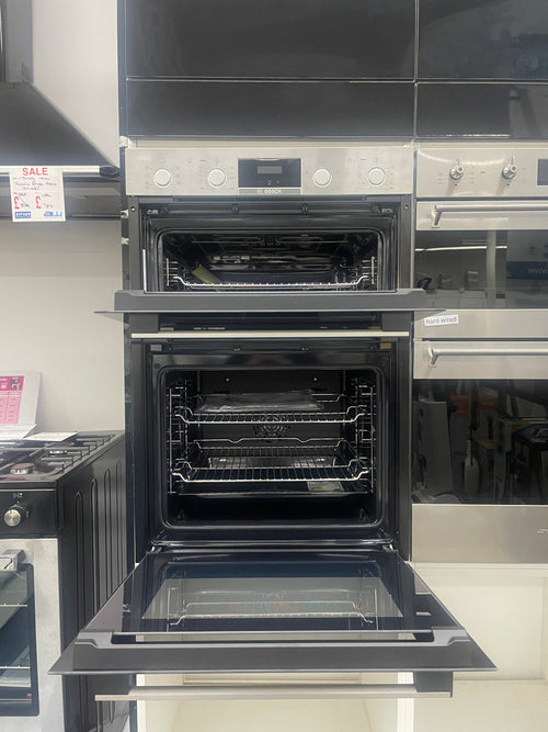 Bosch Series 4 MBA533BS3B - Stainless Steel Double Oven - 71L/34L - A/B Energy - Display