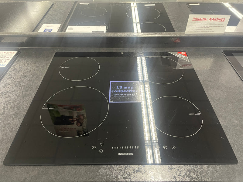 Teknix SCIH6PISL - Black 4 Zone Induction Hob - Display
