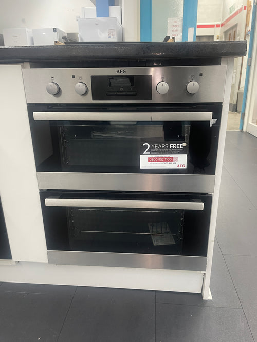 AEG DUB331110M - Stainless steel Built under Electric Double Oven - Catalytic cleaning - A energy - Display