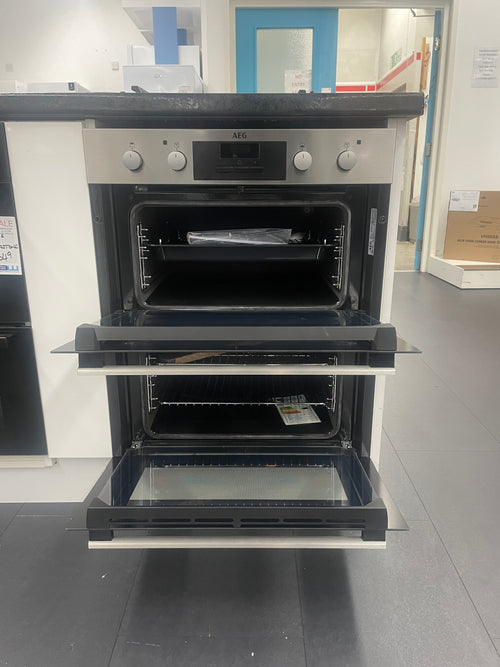 AEG DUB331110M - Stainless steel Built under Electric Double Oven - Catalytic cleaning - A energy - Display