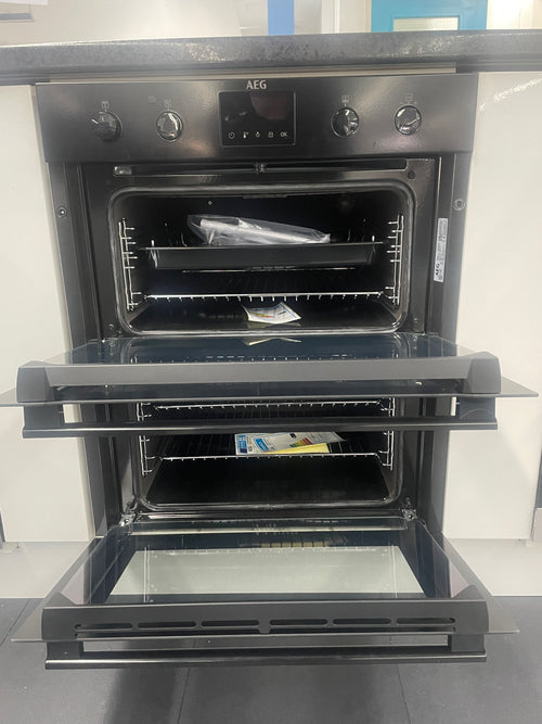 AEG DUB535060B - Black Built under Electric Double Oven - Catalytic cleaning - A energy - Display