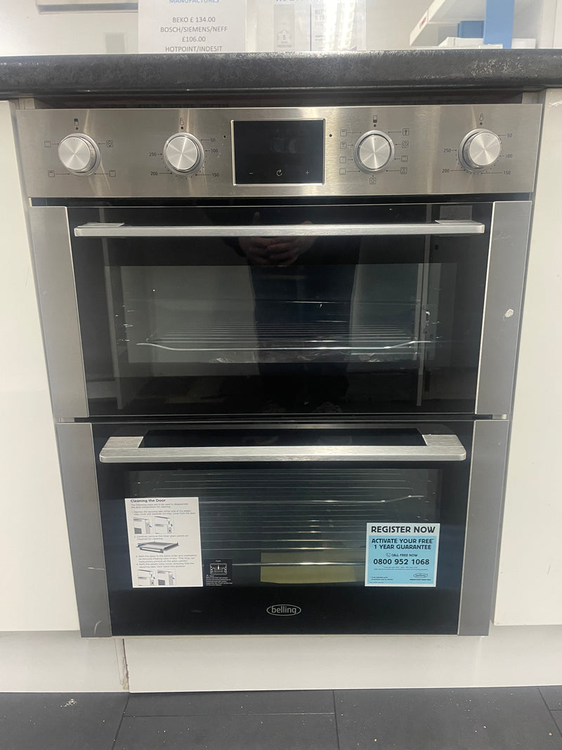Belling BI703MFC STA 444411631 - Stainless steel Built under Electric Double Oven - Catalytic cleaning - A/A energy - Display