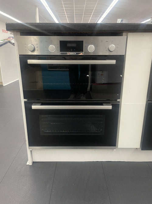 Bosch Series 4 NBS533BS0B - Stainless steel Built under Electric Double Oven - Catalytic cleaning - A/B energy - Display