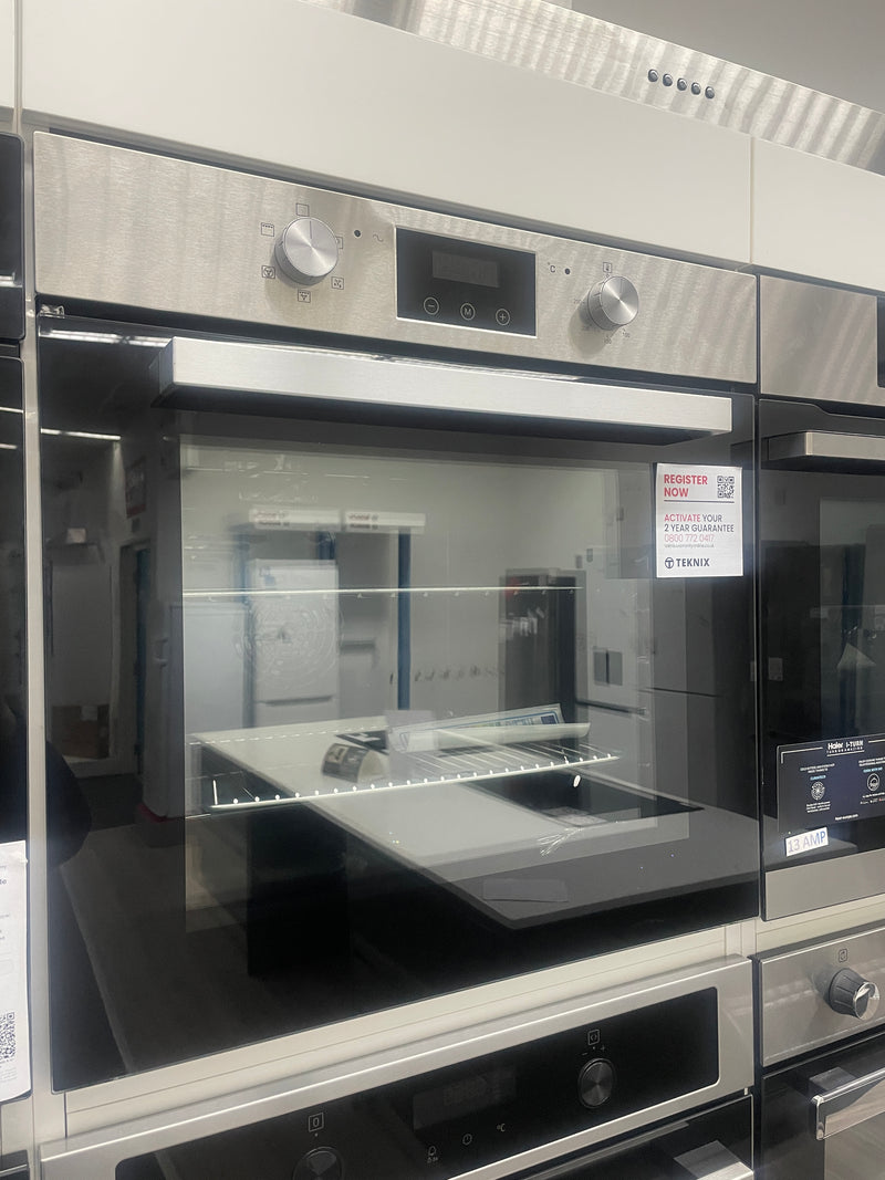 Teknix BITK264ESX - Stainless Steel Single Oven - 70L Capacity - A Energy Rating - Display