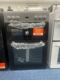 Indesit IDE6VDCS1 - Silver Electric Double Cooker - 60cm Ceramic Hob - A Energy - Display