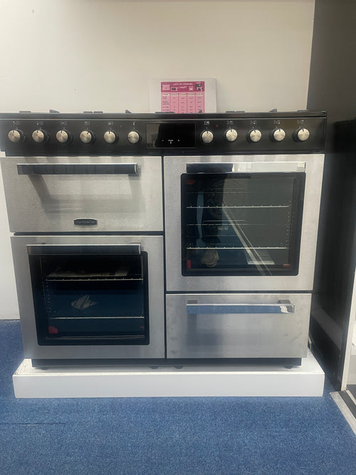 Montpellier MDFRC100X - Inox Dual Fuel Range Cooker - 100cm - A/A Energy Rating - Display