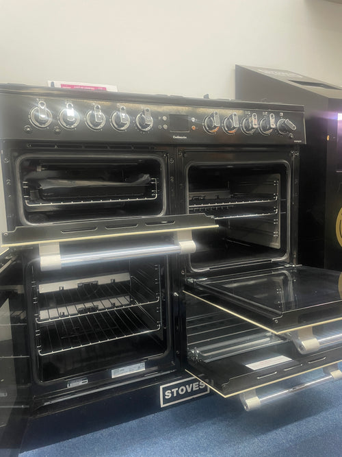 Leisure CK100G232C Cookmaster - Cream 100cm Gas Range Cooker - Dual Oven, 7 Burners, A+ Energy - Display