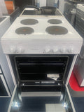 Statesman NAPIER60EW - White 4 Zone Electric Cooker - A energy - Display