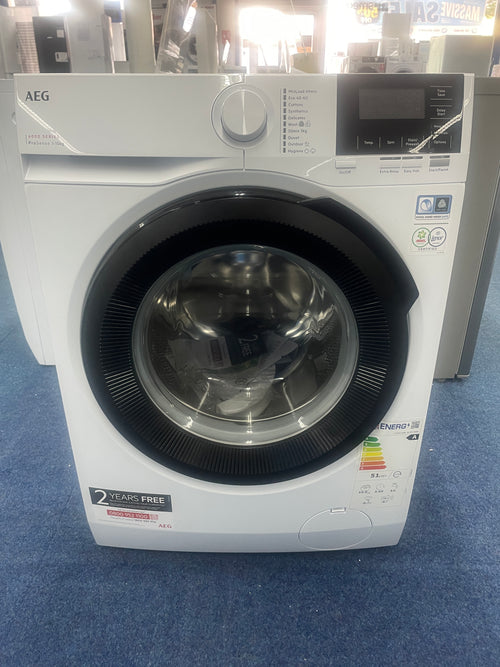 AEG LFR61144B - 6000 Series White Freestanding 10KG Washing Machine - 1400 RPM - A energy - Display