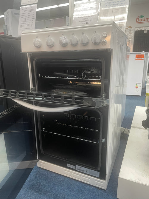 Statesman GTL50W - White 4 Zone Gas Cooker - Manual cleaning - A energy - Display