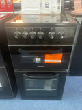 Hotpoint HTE5VCB - Black 50cm Electric Cooker - Ceramic Hob - A Energy - Display