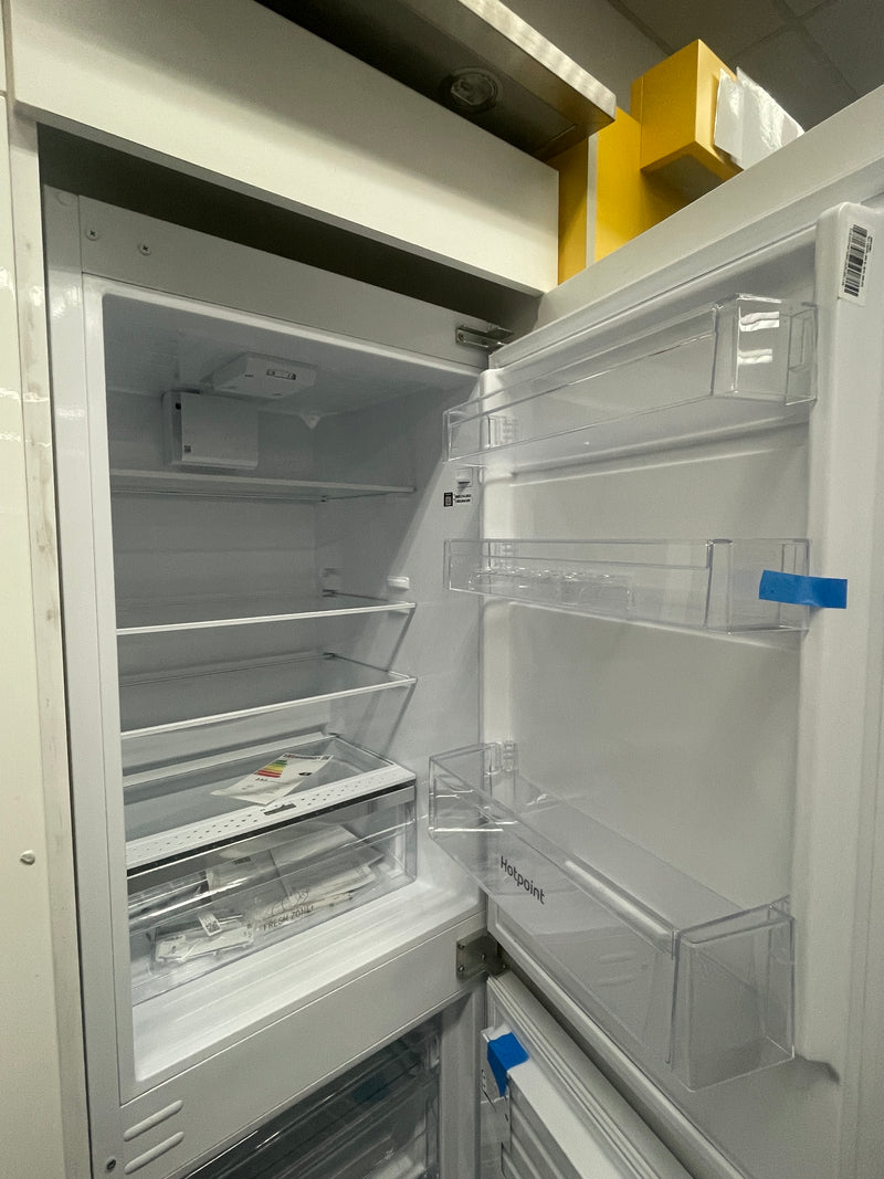 Hotpoint HBC18 5050 F2 - White Integrated 50/50 Frost Free Fridge Freezer - E energy - Display