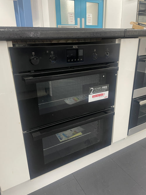 AEG DUB535060B - Black Built under Electric Double Oven - Catalytic cleaning - A energy - Display