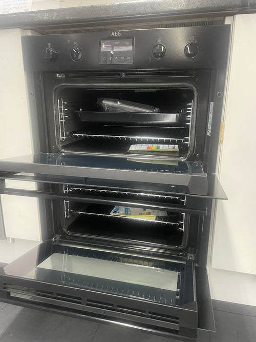 AEG DUB535060B - Black Built under Electric Double Oven - Catalytic cleaning - A energy - Display