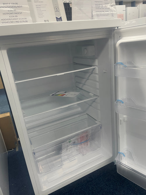 Teknix UC55L5W - White Undercounter Manual Defrost Fridge - F energy - Display