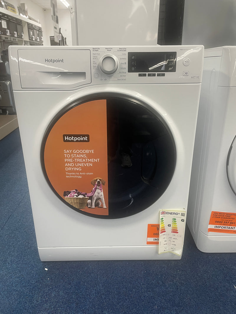 Hotpoint NDD 10726 DA UK - White 10KG/7KG Washer Dryer - 1400 RPM - D energy - Display