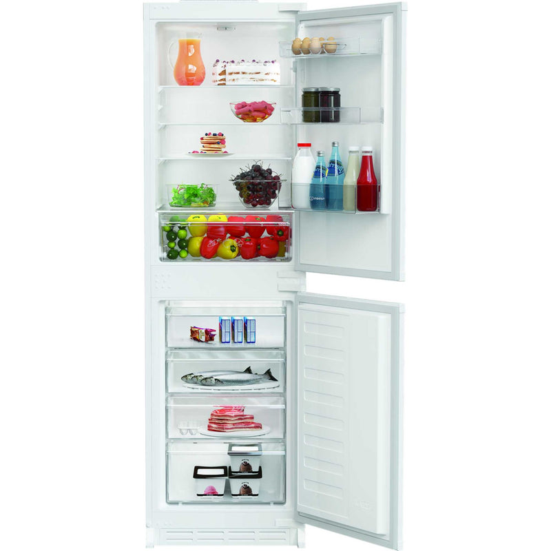Indesit KINS 1261B4 UK - White Integrated Fridge Freezer - 265L - 50/50 Split