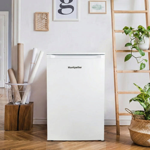 Montpellier MDAUCL60W - 60cm Wide White Under Counter Larder Fridge - 156L - E Energy