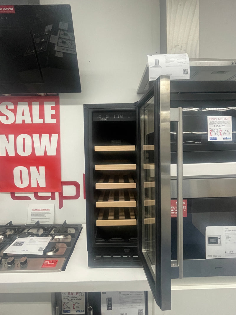 CDA FWC304SS - Stainless steel 20 Bottle Capacity Wine Cooler - G energy - Display