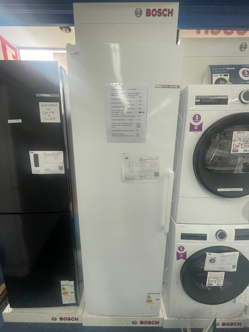 Bosch Series 4 KSV36VWEPG - White Freestanding Fridge - E energy - Display