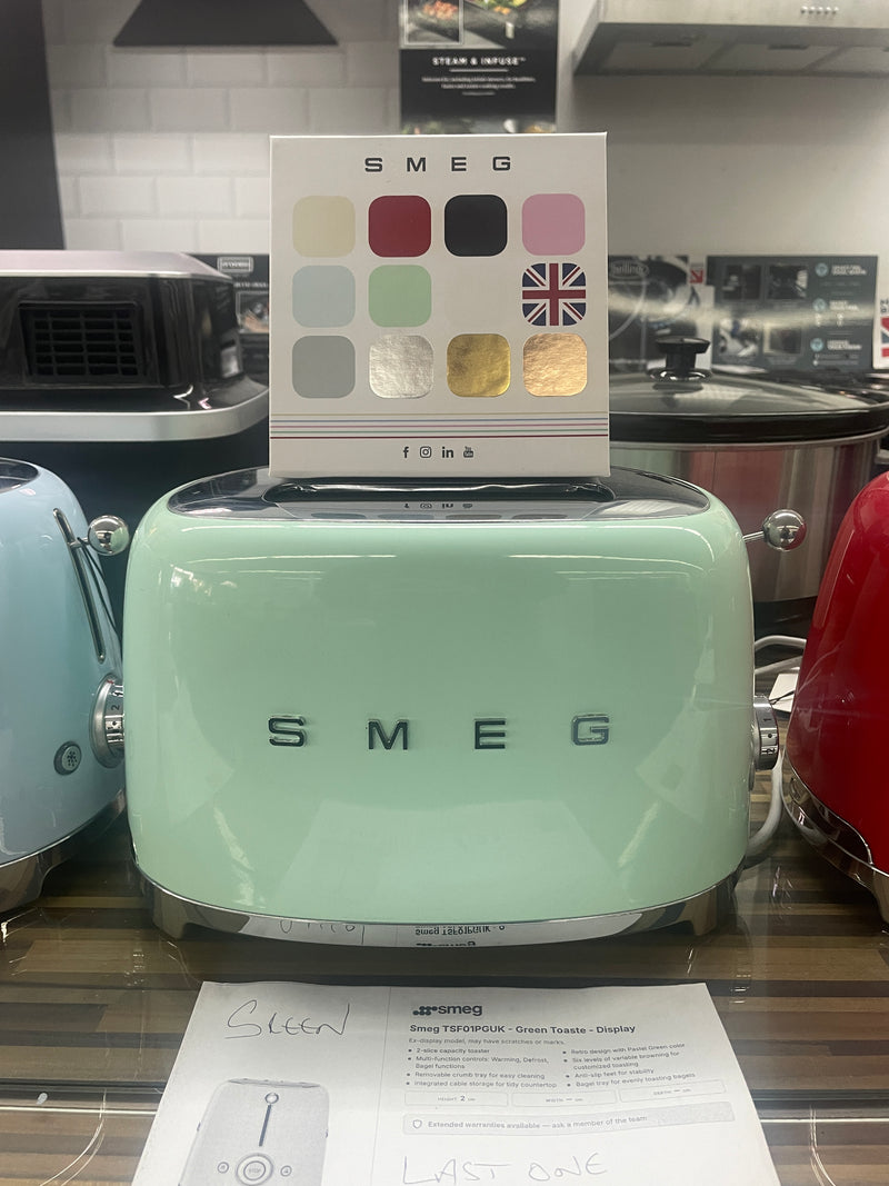 Smeg TSF01PGUK - Green Toaste - Display