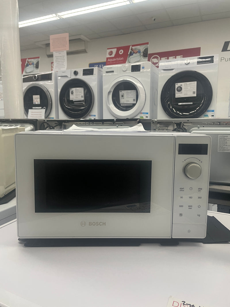 Bosch Series 2  FFL023MW0B - White Freestanding Electric Microwave - Display