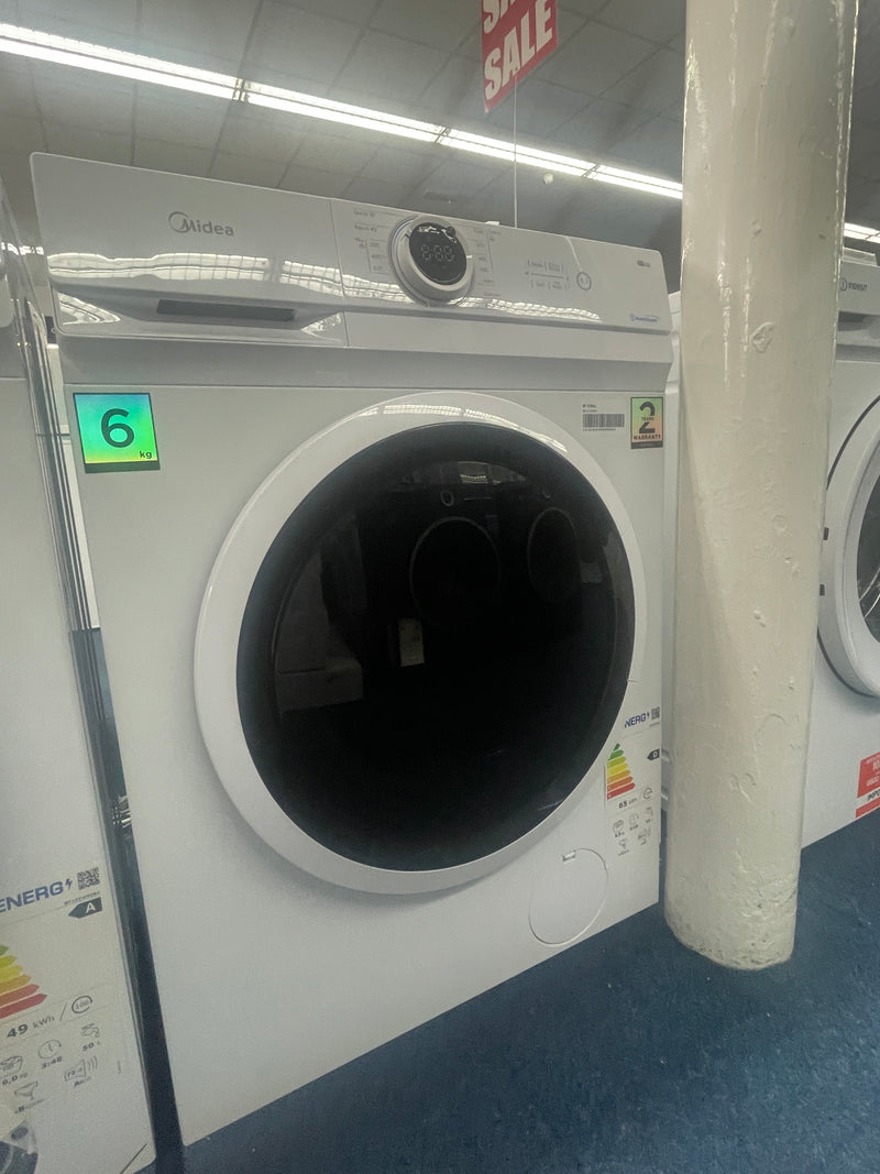 Midea MF100W60 - White 6KG Washing Machine - 1000 RPM - D energy - Display