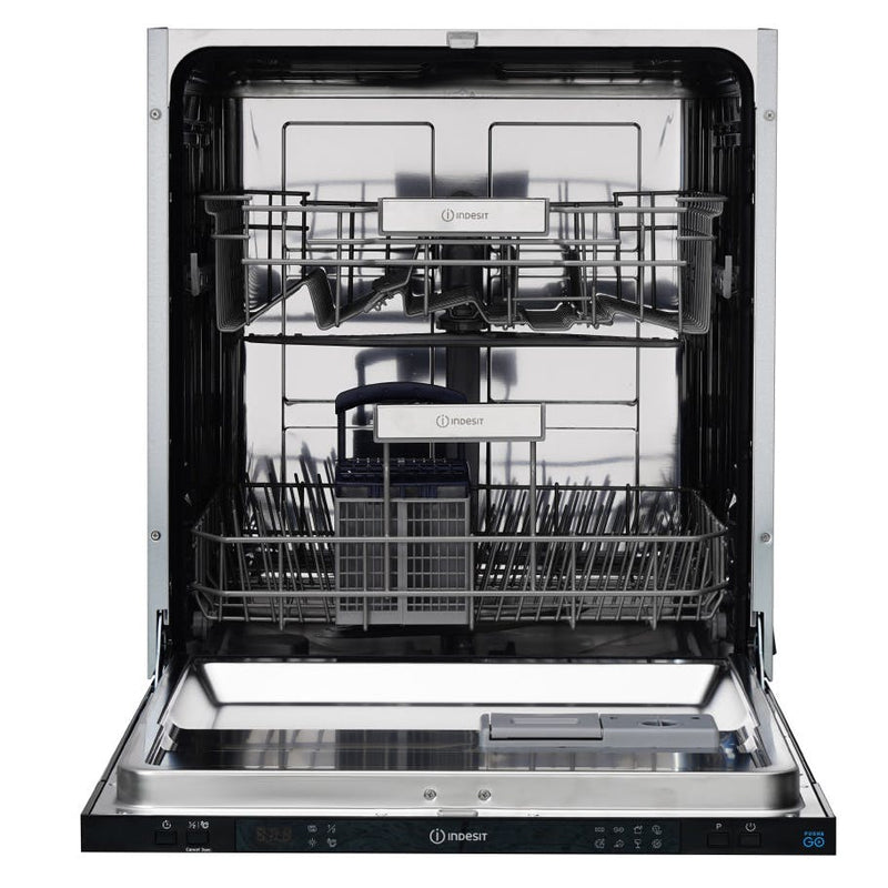 Indesit IN2IE13CNO8 - Black 13 Place Fully Integrated Dishwasher - 8 Programs - E Energy Rating