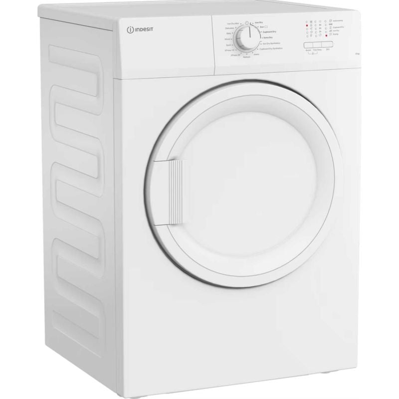 Indesit C YD A81 WWGL UK - White 8KG Tumble Dryers - Vented - C energy - Display