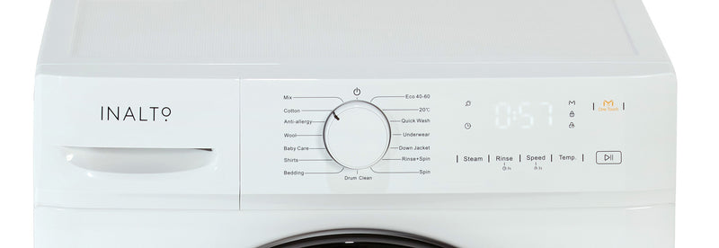 InAlto INWM81400W - White 8KG Washing Machine - 1400 RPM - A Energy