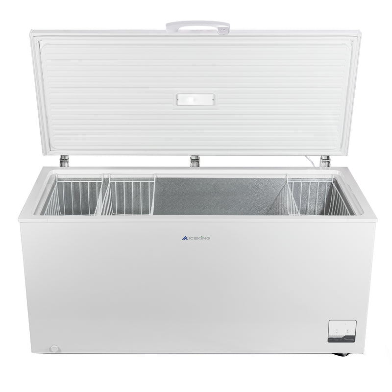 Iceking IQ30-CF500EW - White 500L Chest Freezer - E Energy Rating