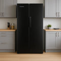 Iceking IQ30-SBS178BL - Black American Fridge Freezer - 445L - E Energy