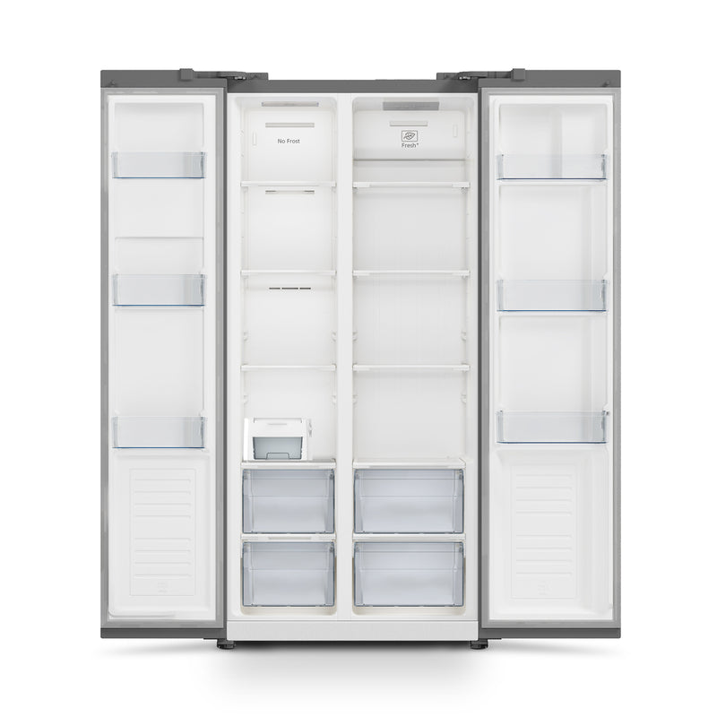 Iceking IQ30-SBS178W - White American Fridge Freezer - 445L - E Energy