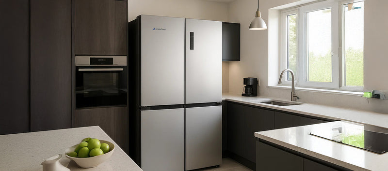 Iceking IQ30-XD183X - Inox American Fridge Freezer - 436L - E Energy