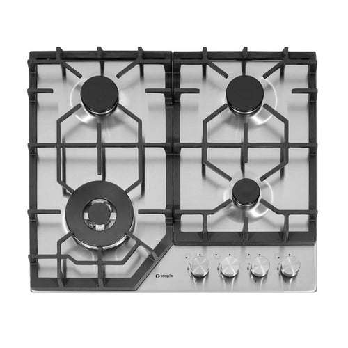 Caple C4061G - Stainless Steel 4 Burner 58cm Gas Hob - LPG - 4kW Triple Ring Burner