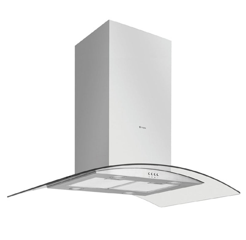 Caple CGi920/RED - Stainless Steel 90cm Island Cooker Hood - 608m3/h Extraction Rate - D Energy Rating