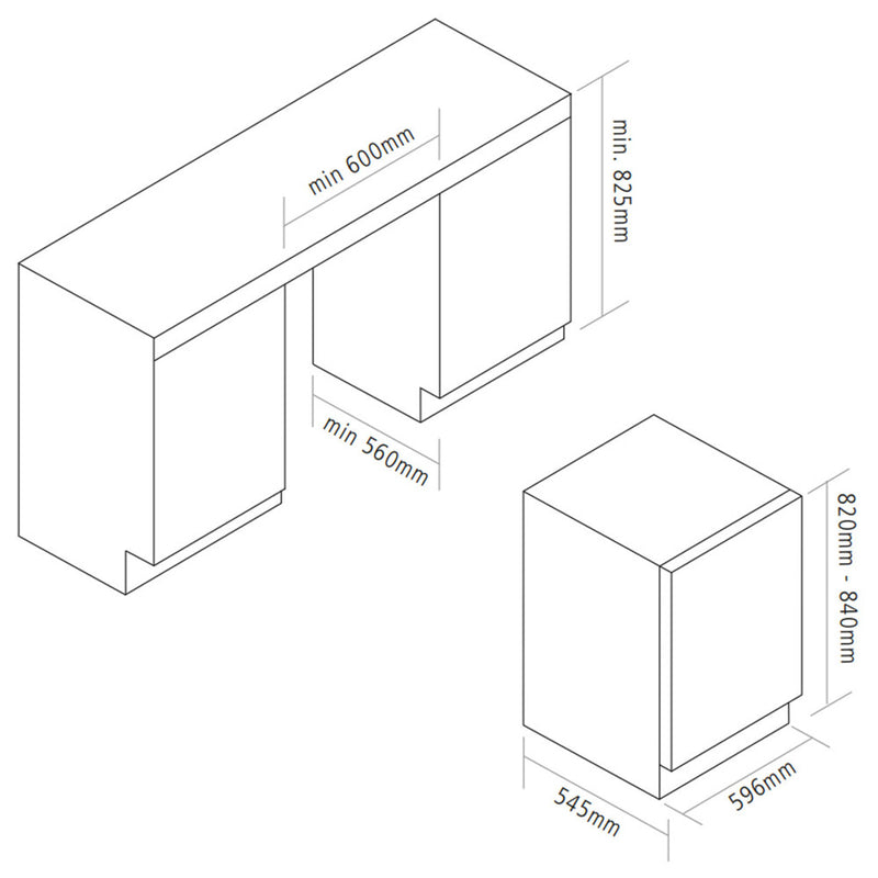 Caple WMI4001 - White Integrated 9KG Washing Machine - 1400 RPM - A energy